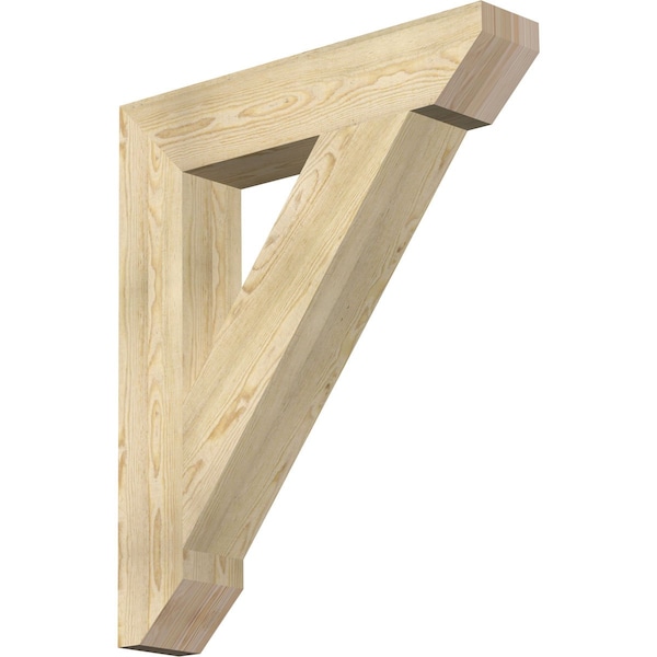 Ekena Millwork Traditional Slat Rough Sawn Bracket, Douglas Fir, 6"W x 32"D x 38"H BKT06X32X38TRA06RDF - main